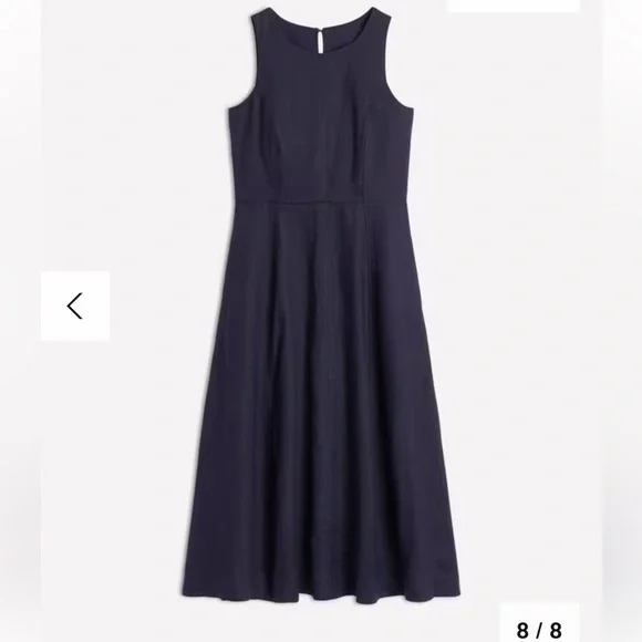 Boden | Dresses | Boden Carla Pure Linen Midi Dress Navy Brand New Size  Regular | Poshmark